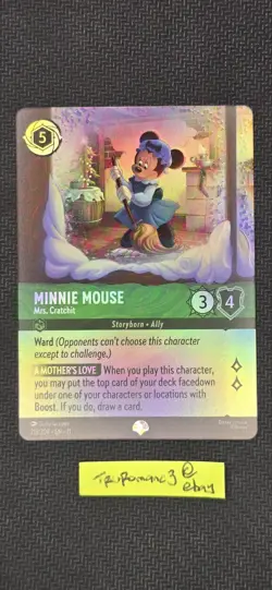Minnie Mouse-Mrs. Cratchit Disney Lorcana Epic 213/204 - Image 1