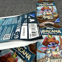 5 PACKS Disney Lorcana TCG Azurite Sea SHIMMERING SKIES Sleeved Booster READ DES - Image 4