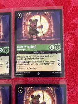 4x Disney Lorcana First Chapter - Mickey Mouse - Artful Rogue - x4 - Image 2