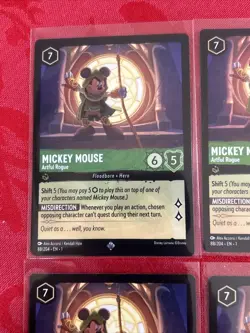 4x Disney Lorcana First Chapter - Mickey Mouse - Artful Rogue - x4 - Image 3