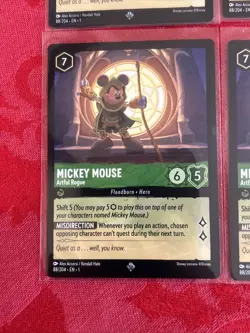 4x Disney Lorcana First Chapter - Mickey Mouse - Artful Rogue - x4 - Image 4