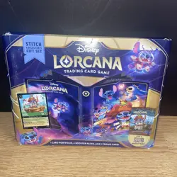 Lorcana Card Game Azurite Sea Stitch Collector's Gift Set Disney **Flaws on Box* - Image 1