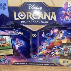 Lorcana Card Game Azurite Sea Stitch Collector's Gift Set Disney **Flaws on Box* - Image 4