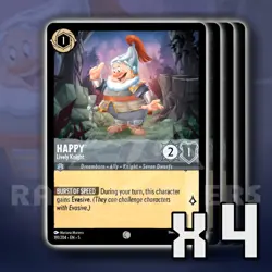 Happy Lively Knight 191/204 x4 Shimmering Skies Disney Lorcana - Image 1