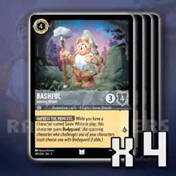 Bashful Adoring Knight 189/204 x4 UC Shimmering Skies Disney Lorcana - Image 1