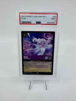 2023 Disney Lorcana The First Chapter Elsa - Spirit of Winter #42 PSA 9 - Image 1