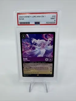 2023 Disney Lorcana The First Chapter Elsa - Spirit of Winter #42 PSA 9 - Image 3