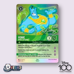 Genie Powers Unleashed (Alternate Art) 20/P1 Disney100 D100 Promo NM Lorcana - Image 1