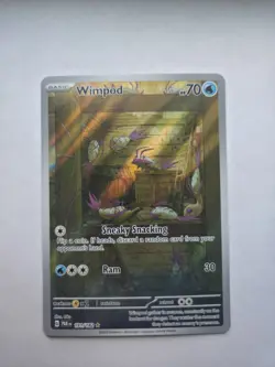 Pokemon TCG Wimpod Paradox Rift 191/182 Holo Illustration Rare Card - Image 1
