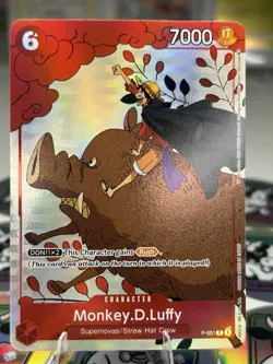 Monkey.D.Luffy (Gift Collection 2023) P-001 One Piece Promotion Cards Foil LP - Image 1