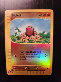 Diglett 106/165 Expedition Reverse Holo Pokemon TCG Card - Image 3