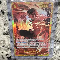 Bandai One Piece Card Game Portgas D. Ace OP02-013 Lot 4 English Special Foil - Image 4