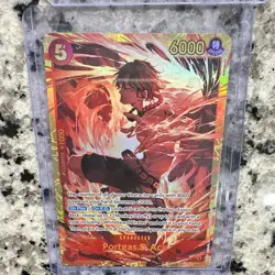 Bandai One Piece Card Game Portgas D. Ace OP02-013 Lot 4 English Special Foil - Image 5
