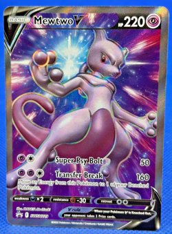 Pokemon Card TCG - Mewtwo V SWSH229 Black Star Promo Sword & Shield Promos NM - Image 1