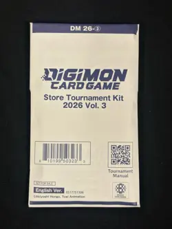 Digimon Card Game Store Tournament Kit Vol. 3 2026 Sealed - Navy Kit - Image 1