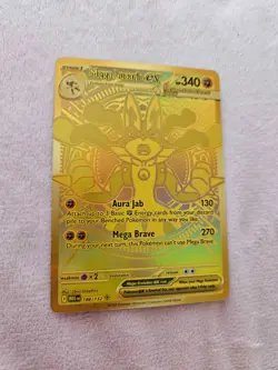 Mega Lucario EX Gold Mega Hyper Rare Card 188/132 Pokemon TCG Mega Evolution LP - Image 3