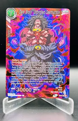 Dark Broly Unbridled Destruction EX16-03 EX Foil Dragon Ball Super Masters Card - Image 1