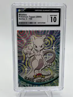 2000 Topps Pokemon Series 3 Mewtwo Card #150 CGC 10 - Image 1