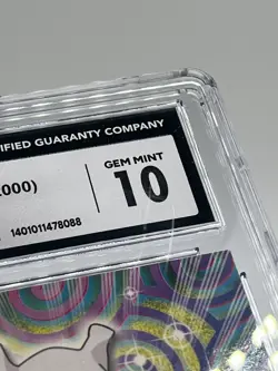 2000 Topps Pokemon Series 3 Mewtwo Card #150 CGC 10 - Image 3