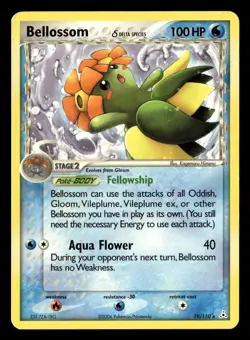 Bellossom 19/110 Rare Holon Phantoms Pokemon Card - Image 2