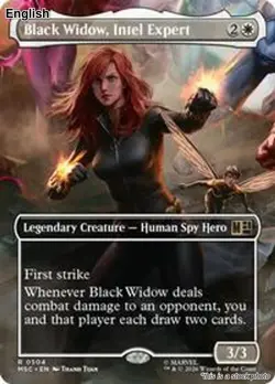 (Preorder) Black Widow, Intel Expert (Borderless) EN [MSC - 504] - NM TCG MTG - Image 1