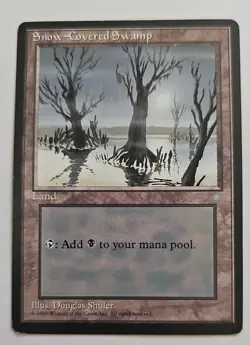 Snow-Covered Swamp - MTG Ice Age - Image 1