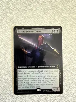 MTG Baron Helmut Zemo Marvel Super Heroes Foil Extended Art Rare Holo Nm - Image 1