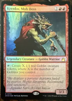 mtg magic Krenko, Mob Boss FOIL ENGLISH krenko le caid ravnica remastered - Image 1