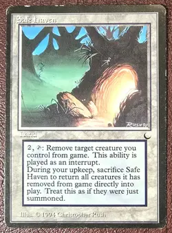 Safe Haven - MtG The Dark - Rare MP/LP 1994 - Image 2