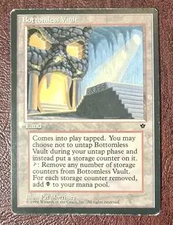 Bottomless Vault - MtG Fallen Empires - Rare MP 1994 - Image 2