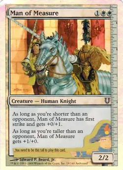 Man of Measure - Foil - MtG Unhinged - C018 NM 2004 - Image 1