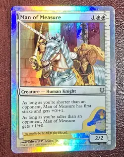 Man of Measure - Foil - MtG Unhinged - C018 NM 2004 - Image 2