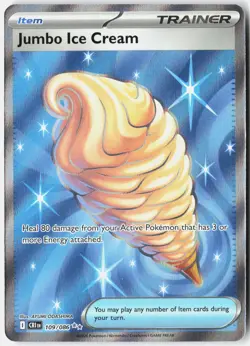 JUMBO ICE CREAM 109/086 ULTRA RARE CHAOS RISING POKEMON HOLO NM - Image 1