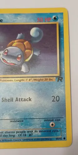 Pokemon Team Rocket Squirtle 68/82 Wotc vintage 2000 - Image 4