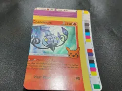 Chandelure Trick or Trade Holo 🔥 Color Border MISCUT ERROR Pokemon Card - Image 2