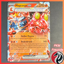 Magcargo EX 029/167 TWM ✨Double Rare 🟢NM 🇩🇪Deutsch Pokemon Maskerade - Image 1