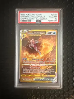 Pokemon PSA 10 Origin Forme Palkia VSTAR GG67/GG70 Crown Zenith Secret Rare Gold - Image 1