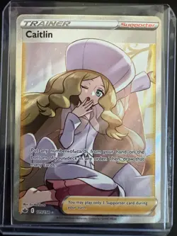Caitlin 189/198 Full Art Ultra Rare Chilling Reign Pokemon English NM - Image 1