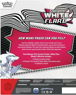 Pokemon Scarlet & Violet White Flare Binder Collection New Factory Sealed - Image 2