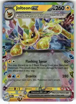 Jolteon ex 030/131 Holo Double Rare Prismatic Evolutions Pokemon Near Mint - Image 1