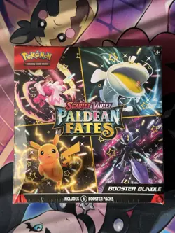 Pokemon TCG Scarlet & Violet Paldean Fates Booster Bundle 2024 New Sealed - Image 1
