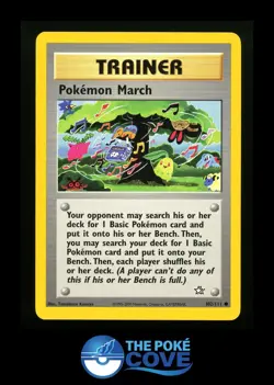 Pokemon March 102/111 | Neo Genesis | Pokemon Common | LP Tomokazu Komiya - Image 1