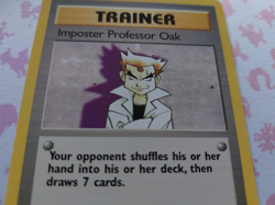 Pokemon TCG Imposter Professor Oak Base Set 2 Rare 102/130 LP - Image 2