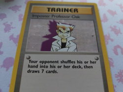 Pokemon TCG Imposter Professor Oak Base Set 2 Rare 102/130 LP - Image 3