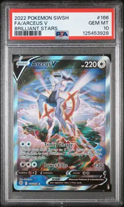 Pokemon 2022 Arceus V 166/172 Alt Full Art Brilliant Stars GEM MINT PSA 10 - Image 1