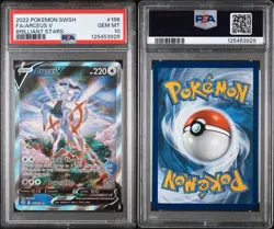 Pokemon 2022 Arceus V 166/172 Alt Full Art Brilliant Stars GEM MINT PSA 10 - Image 3