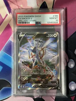 Pokemon 2022 Arceus V 166/172 Alt Full Art Brilliant Stars GEM MINT PSA 10 - Image 4