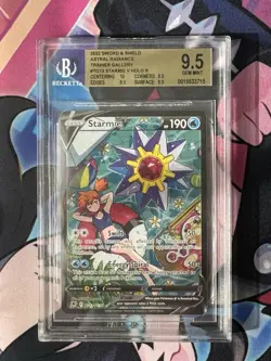 Starmie V TG13/TG30 Swsh10: Astral Radiance Trainer Gallery Holo BGS 9.5 Pokemon - Image 1