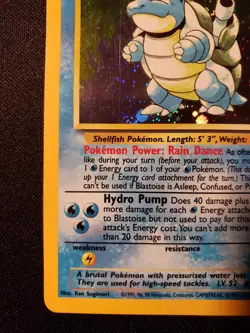 Blastoise 2/130 Holo Rare Base Set 2 Pokemon Holo Moderately Played - Image 5