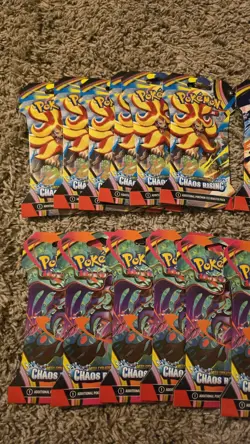 31x Pokemon TCG Mega Evolution Chaos Rising Booster Packs Lot Sealed English - Image 4